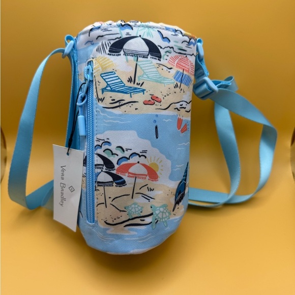 Vera Bradley Handbags - Vera Bradley Water Bottle Crossbody Beach Treasures Mini Cooler